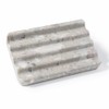 Karibiber - Jabonera de mármol gris para encimera de cocina,