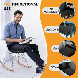 Gel Seat Cushion for Long Sitting, Gel Cushion for Wheelchair Soft, Breathable Honeycomb Design Chair Cushion Comfy, Car Seat Breathable, Seat Cushion for Office Chair for Hip Pain