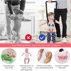 NARUTOO Baby Walking Helper, Adjustable Baby Walking Assistant Toddler and Walking Learning Helper Infant Walking Belt, Detachable Toddler Walking Harness for 6-36 Months Baby Infant Toddler Kids (C)