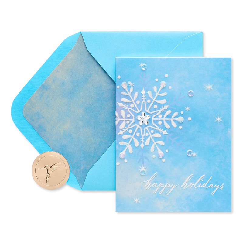 Papyrus Holiday Card (Snowflake)