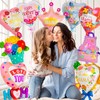 24 Pcs Mother's Day Foil Balloons, Happy Mom Heart Mylar