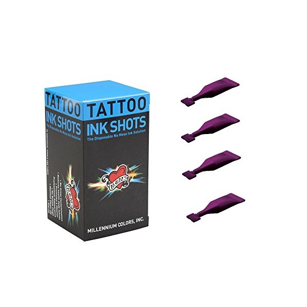 Millennium Moms Tattoo Ink INK SHOTS -Box of 30 - 30 Ink Shots (1box) 022 Magic Magenta