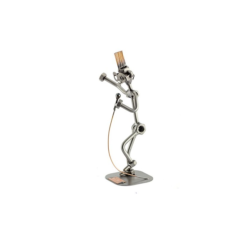 Steelman24 I Nuts and bolts sculpture Singer I Handmade ornaments