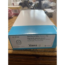 SenSura Coloplast Box Of 10 18180  SenSura® Mio Convex Flip 1-piece Closed 3/8”- 2 3/8”