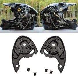 amangul 1 Pair Motorcycle Helmet Visor Base Plate Lens Holder for Shaft 551 Helmet Lens Mount Base
