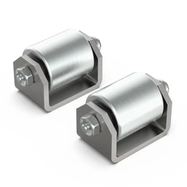 Apopip 2" Weld on Heavy Duty Steel Roller Wheel with Grease Fitting RV Trailers Caster for RV, Motorhomes & 5th Wheels - 2 Pack