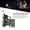 2 Port PCI Express RS232 DB9 Serial Port Card PCIe