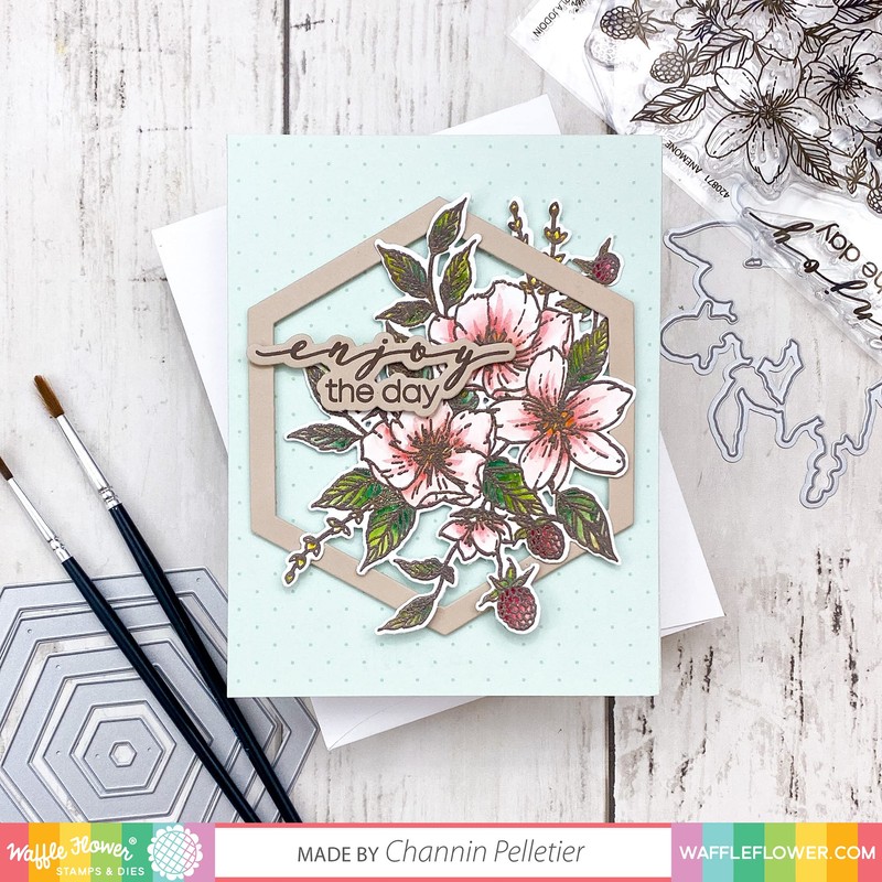 Waffle Flower Nesting Hexagon Frames Die - The Nesting Hexagon