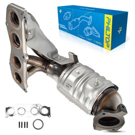 PHILTOP Direct-Fit Stainless Steel Catalytic Converter Fit for 2002-2006 Camry/Solara 2.4L Replace 16384, 250510H040, 674811, 250510H010, 250510H011, 49291, 40587(EPA Compliant)
