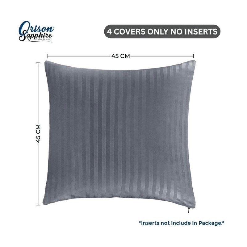 Cushion Covers 45 x 45 cm Set of 4 Microfibre