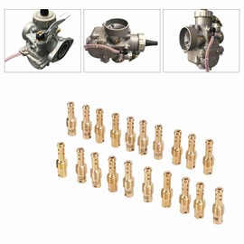 20 Piece Carburetor Slow Pilot Nozzle Set 12.5-60 Metal Replacement for MIKUNI VM TM TMX Carburettor, Vent Holes VM/TM/TMX VM22/210 AX100 EN GN TZR TMS 15-65