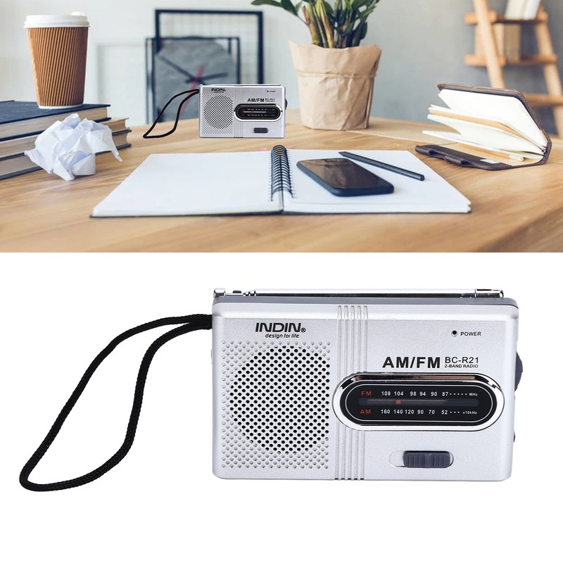 Portable Pocket Radio Mini Radio Player AM FM Compact Radio