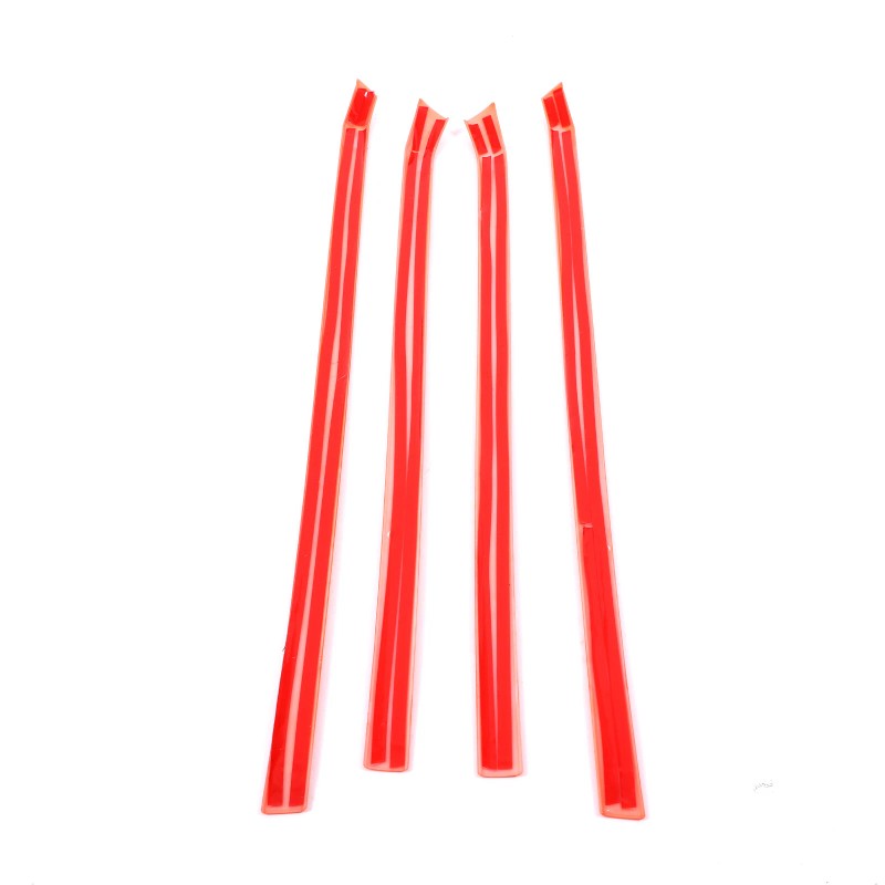 carmotion88 ABS Orange Car Interior Door Panel Strip For Toyota