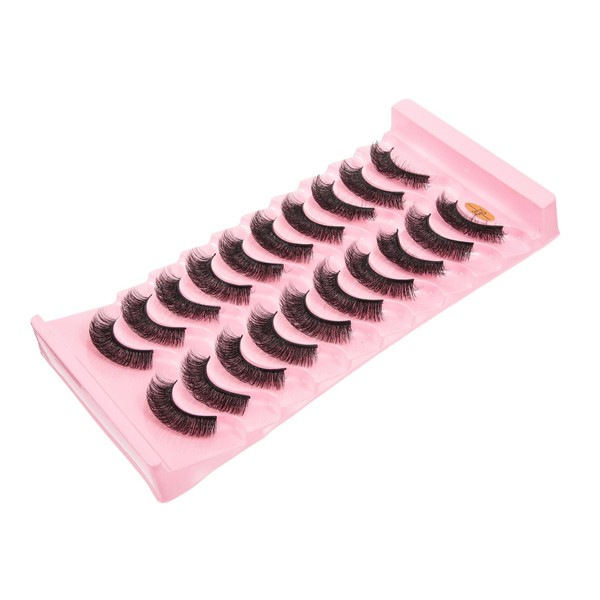 Ipetboom False Eyelashes Natural Look d Curved Lashes Pairs for