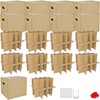 ELSINPAPOX 9 Sets Moving Boxes with Two-Layer Divider Kits,16 x