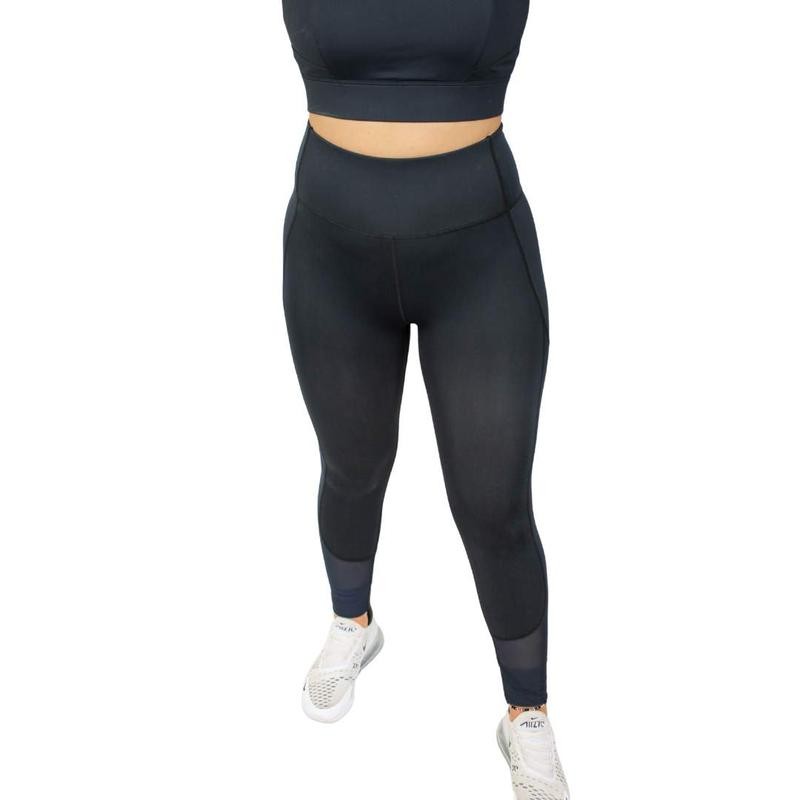 Process Black High Waisted Leggings - Size: L