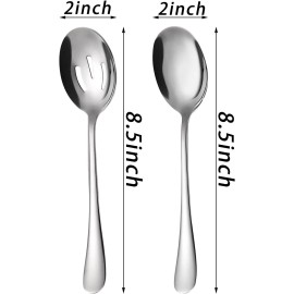 Unbranded Serving Spoon and Slotted Serving Spoon Set , 5 pieces each set of 10