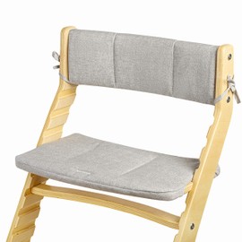 Fornel Chair Cushion for Adjustable Highhair with Backrest and Seat Cover (Grey)
