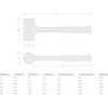 TEKTON 26 oz. Dead Blow Hammer | HDB30026