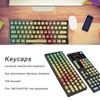 Keycaps PBT Translucent Sublimation Rainbow Gradient Mechanical 108 Keycaps for