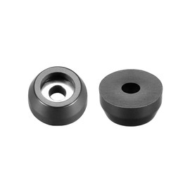 sourcing map Rubber Feet Bumper Pads Diameter 11 x 9 x Height 5 mm Black Pack of 30