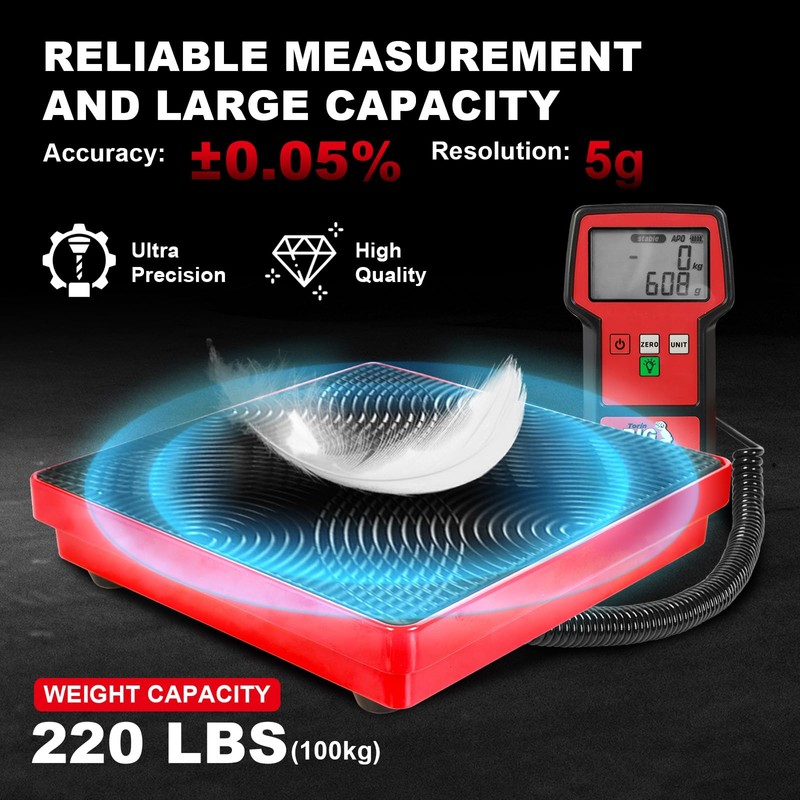 Refrigerant Scale 110 LBS HVAC Freon Scale High Precision Electronic