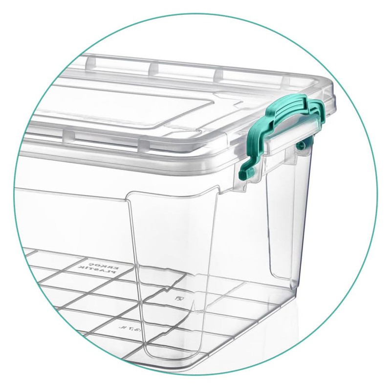 Best House Rectangle Multifunctional Clear Plastic Storage Boxes Containers with