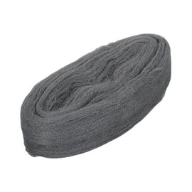 wolfcraft Steel wool fineness 00, very fine, 6096000, for cleaning smooth surfaces and dirty surfaces, 200 g