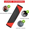 2PCS Car Seat Belt Cover, Carbon Fiber Soft Shoulder Strap