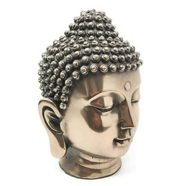 Buddha Head Bronze Statue Figurine New