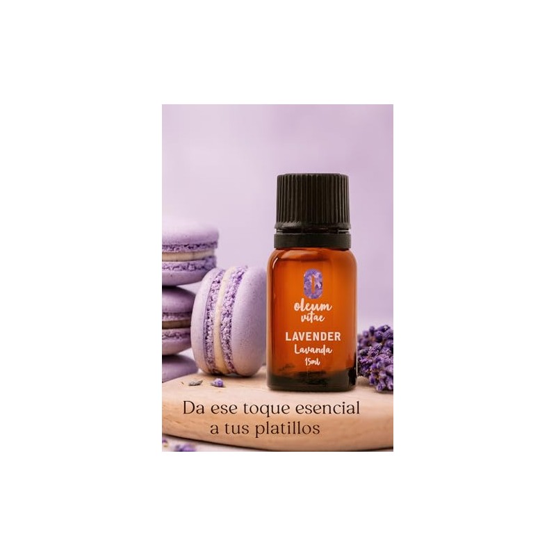 OLEUM VITAE Aceite Esencial de Lavanda. Lavandula Angustifolia. 100% Puro