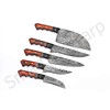 Custom Handmade Damascus Chef Knives Set / Kitchen Knives 5
