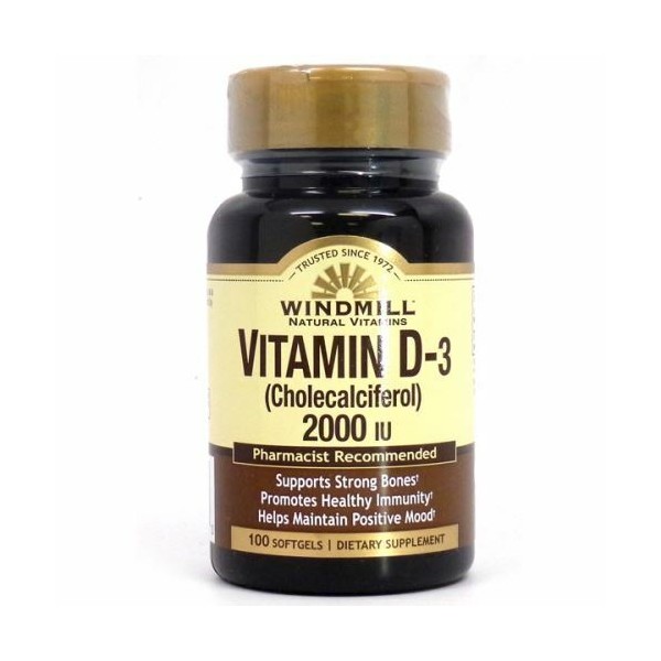Vitamin D 2000 IU 100 Softgels