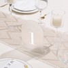 UNIQOOO Frosted Arch Wedding Table Numbers with Stands 1-15, 5x7