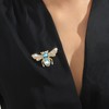 4Packs 2Colors Crystal Bee Bling Pin