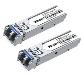 1.25G SFP LC Module 1000Base-LX,1310nm SMF Single Mode Fiber Optic Module, up to 10 km, Compatible with Cisco, Ubiquiti, Mikrotik, D-Link, Netgear, Qnap, Linksys and More(2 Pack)