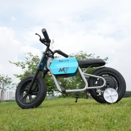 Hot Selling 150W Electric E Bike 12 Inch Tires Kids Electric Bike Single Speed EBike with Rear Drum Braking SystemGender: Unisex, Color: Yellow, Size: 98*52*67