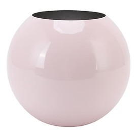 Haofy Jarrón Redondo de Estilo nórdico Moderno de Acero Inoxidable, florero pequeño, Adorno para Sala de Estar, Mesa de Oficina, decoración de habitación, Superficie Brillante Rosa