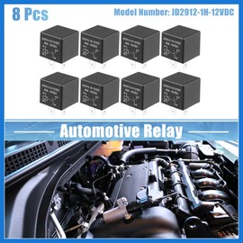 VekAuto 8 Pcs Car Relay 4 Pin 12V 40Amp SPST Model JD2912-1H-12VDC 40A 14VDC Automotive Relay Switches Auto Accessories