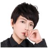 TefuRe MEN-002N-BLK Men's Wig, Short Wig, Men's Clothing