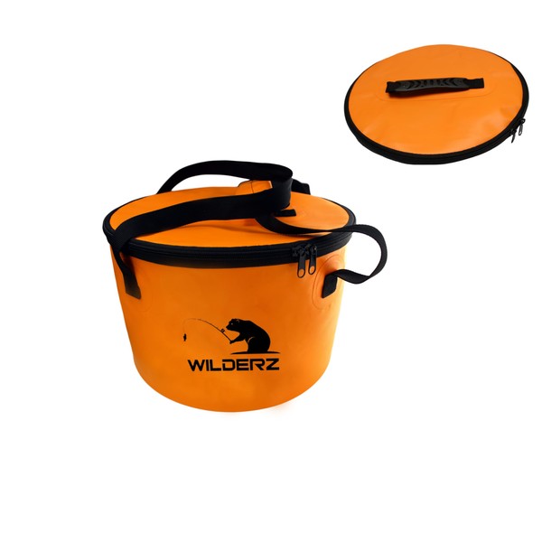 WILDERZ Foldable Bucket, Folding Bowl for Fishing, Gardening, Folding Bucket,