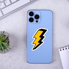 Lightning Sticker Lightning Bolt Comic Stickers Water Bottle Phone Notebook Laptop Decals