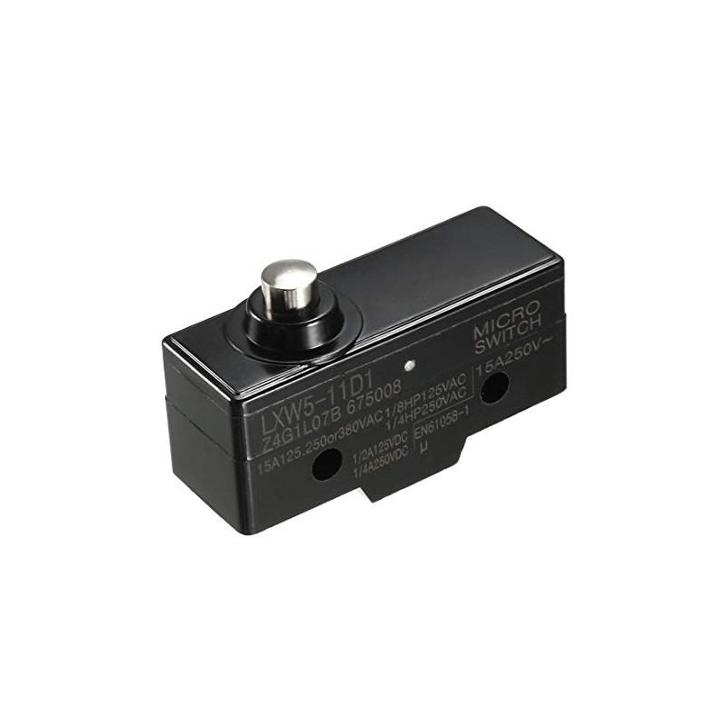 uxcell LXW5-11D1 1NO + 1NC Short Reed Snap Button Lever