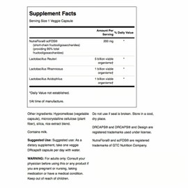 Swanson L. Reuteri Probiotic Plus w/L. Rhamnosus L. Acidophilus & FOS Prebiotic Digestive Support - Promotes Gut Health w/ 7 Billion CFU per Capsule - (30 Veggie Capsules) (2 Pack)