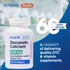 MAJOR Docusate Calcium 240 mg - Stool Softener Laxative Softgels