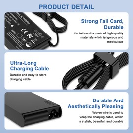 170W ThinkPad Charger for Lenovo Thinkpad Extreme Gen 6 5 4 3 2 1 P50 P51 P52 P53 P70 P71 P73 W540 W541, Legion 5 7 5P C7 S7 Y520 Y540 Y545 Y730 Y740 Y900 Y910 Y920 Y7000P Power Adapter Supply Cord