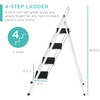 Best Choice Products 4-Step Portable Folding Heavy-Duty Steel Ladder w/Hand
