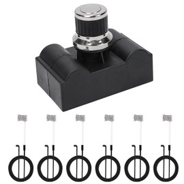 Grill Igniter Kit for Nexgrill 720-0896X 720-0898 720-0898A 720-0896B Replacemet for 6 Burner Grill, 7 Outlet Tact Push Button Spark Igniter with Wire Ignition Replacement Kits