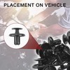 TUCKBOLD Lexus CT200h 2011-2017 Vehicle Front Fender Skirt Clip Durable