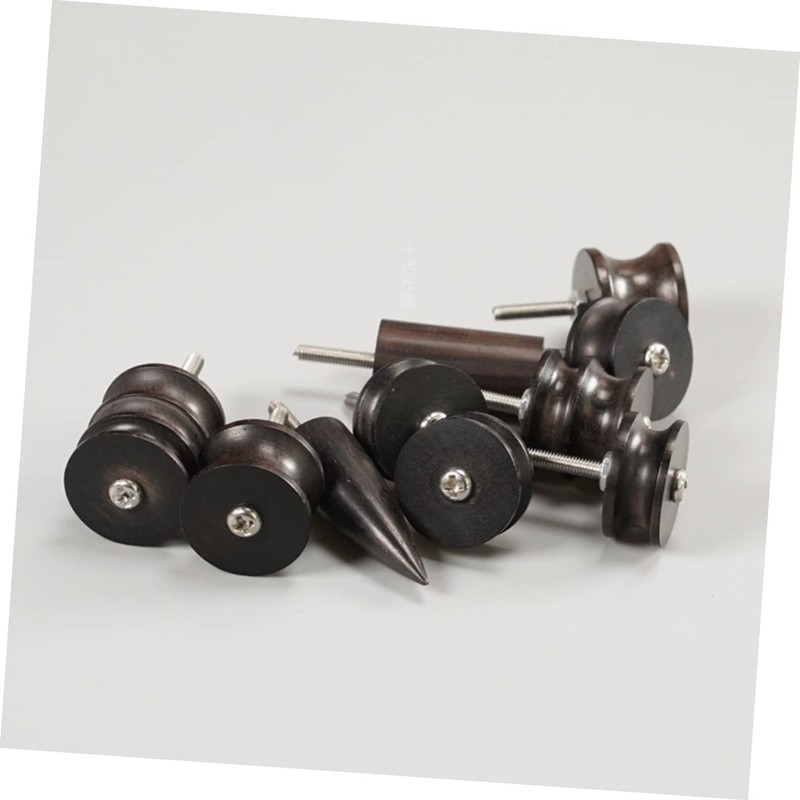 TEHAUX 2pcs Ebony Leather Burnisher Electric Polished Tools for Crafting